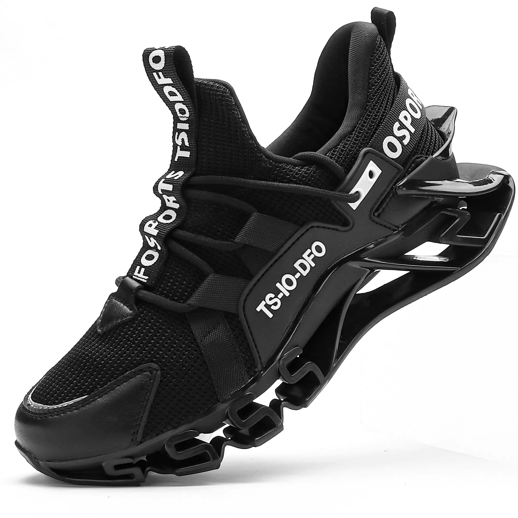 TSIODFO Sneakers for Women Slip on Athletic Running Walking Shoes Breathable Comfort Runner Gym Workout Tennis Shoe Black Size 7